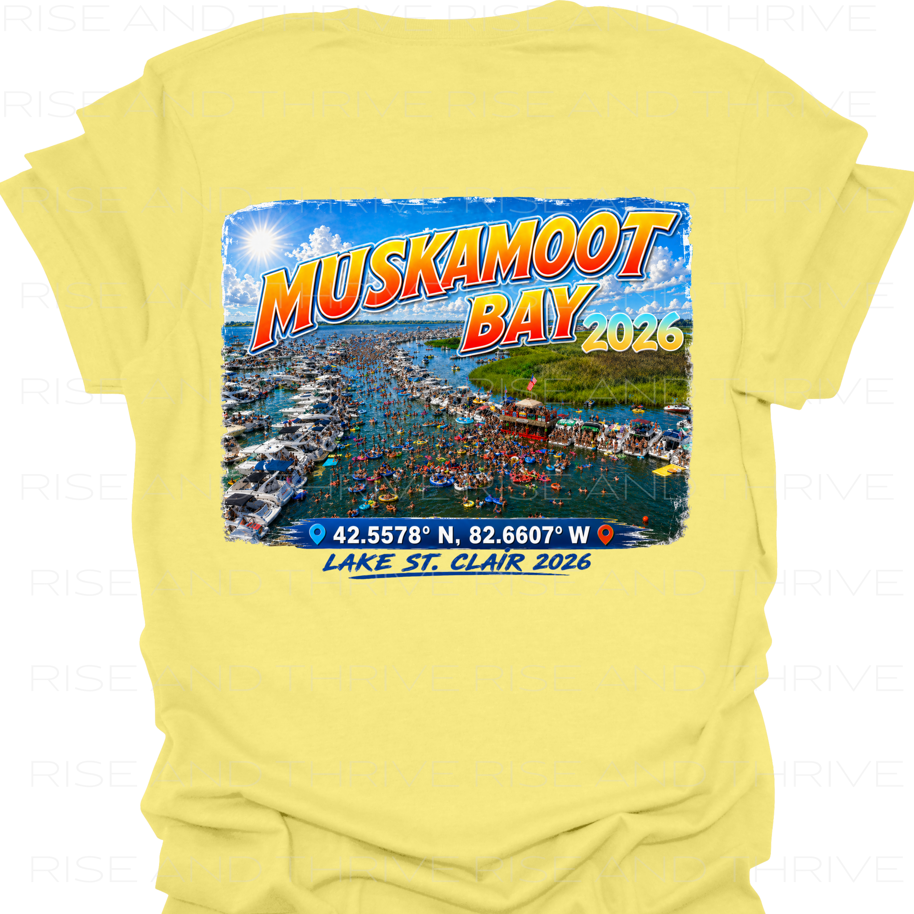 Muskamoot Bay L.S.C. Coordinates T-Shirt
