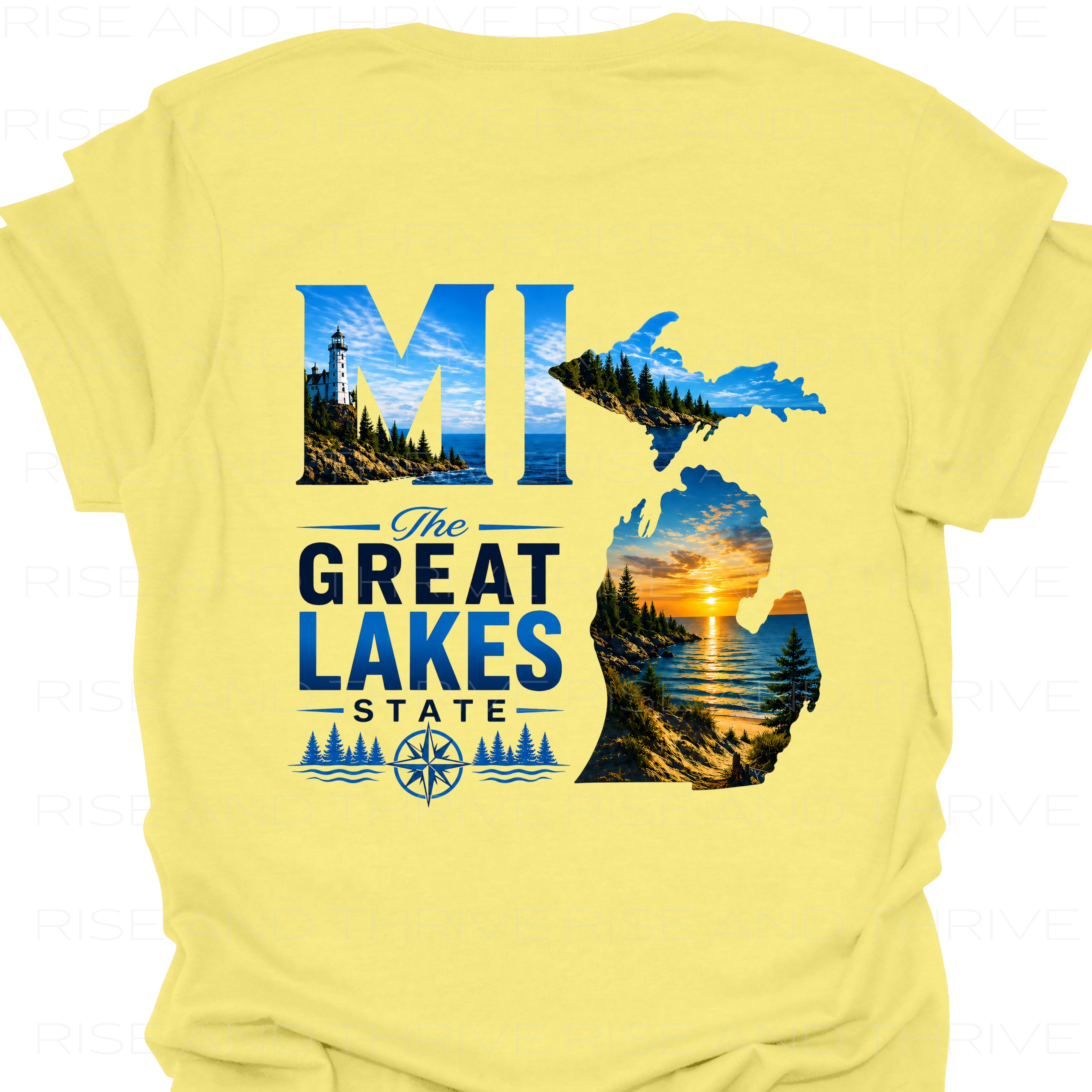 MI the Great Lakes State T-Shirt