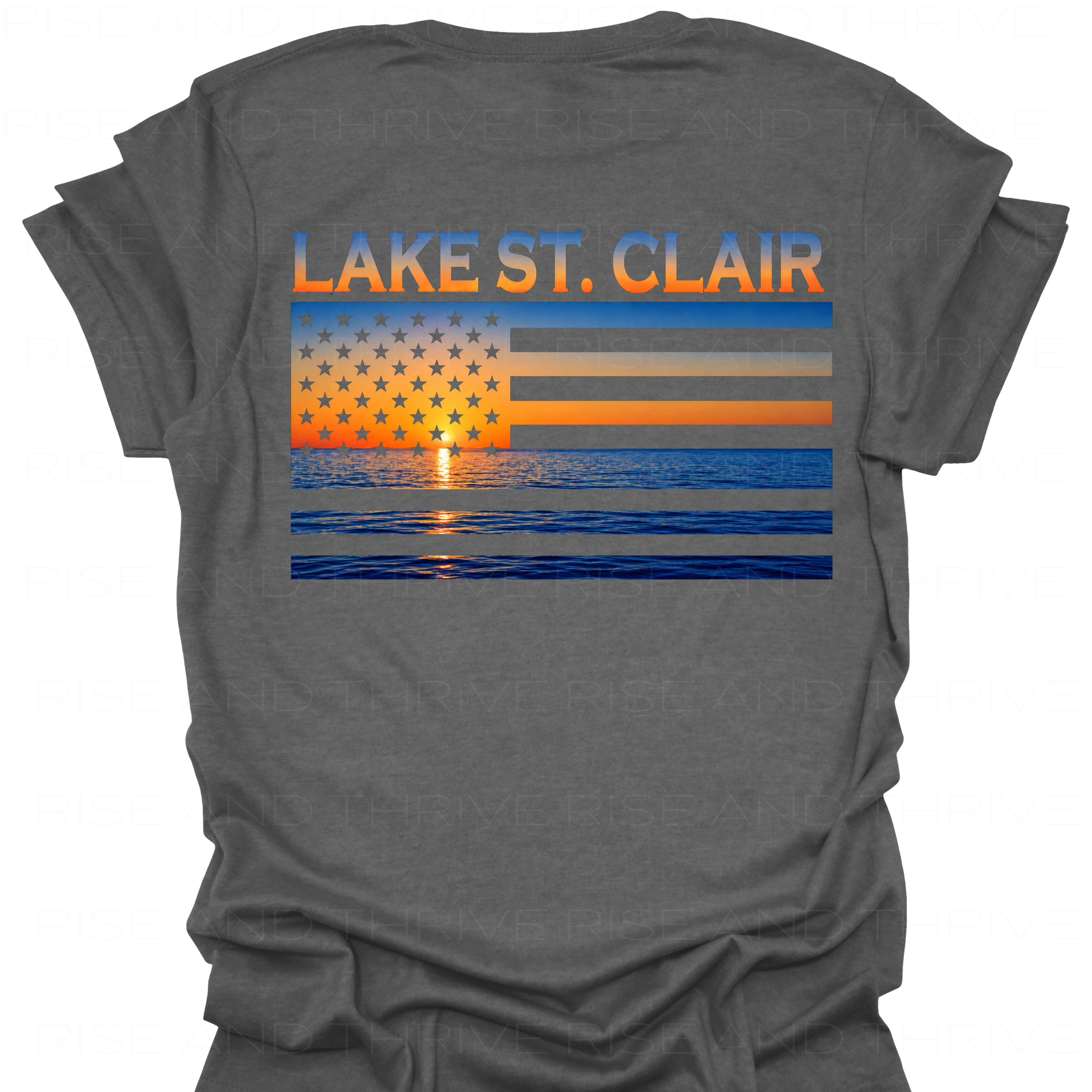 Lake St. Clair Sunset Flag