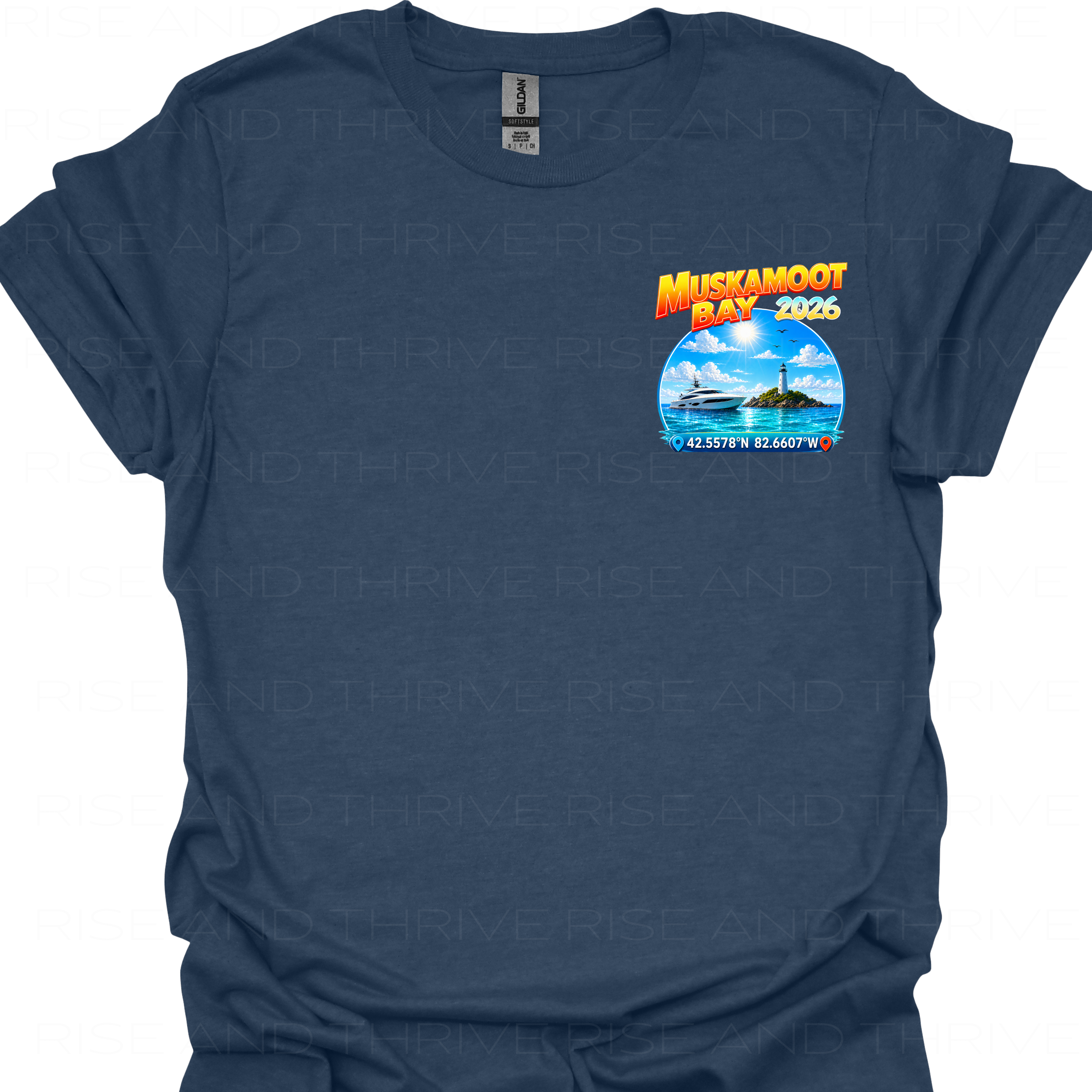 Muskamoot Bay L.S.C. Coordinates T-Shirt