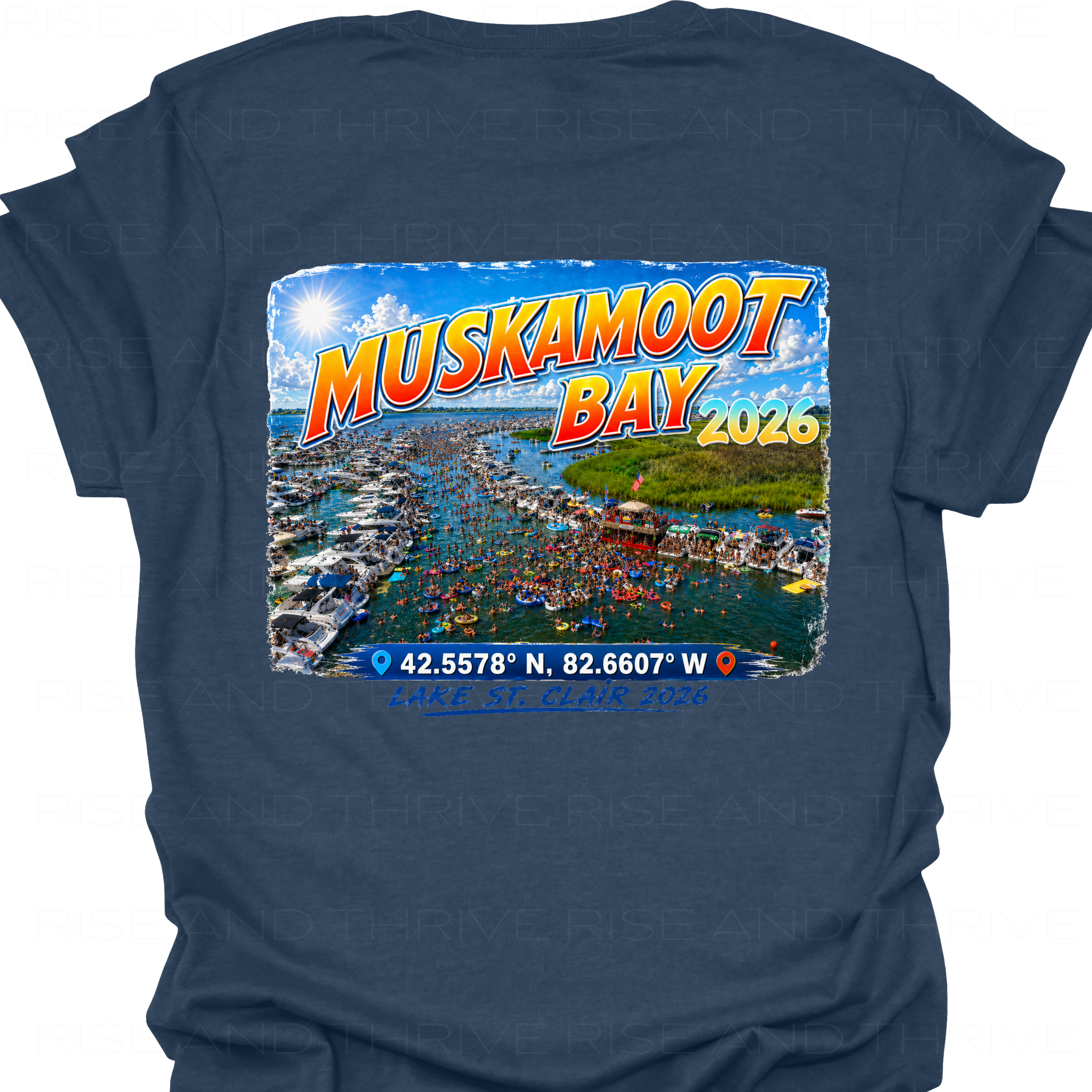 Muskamoot Bay L.S.C. Coordinates T-Shirt