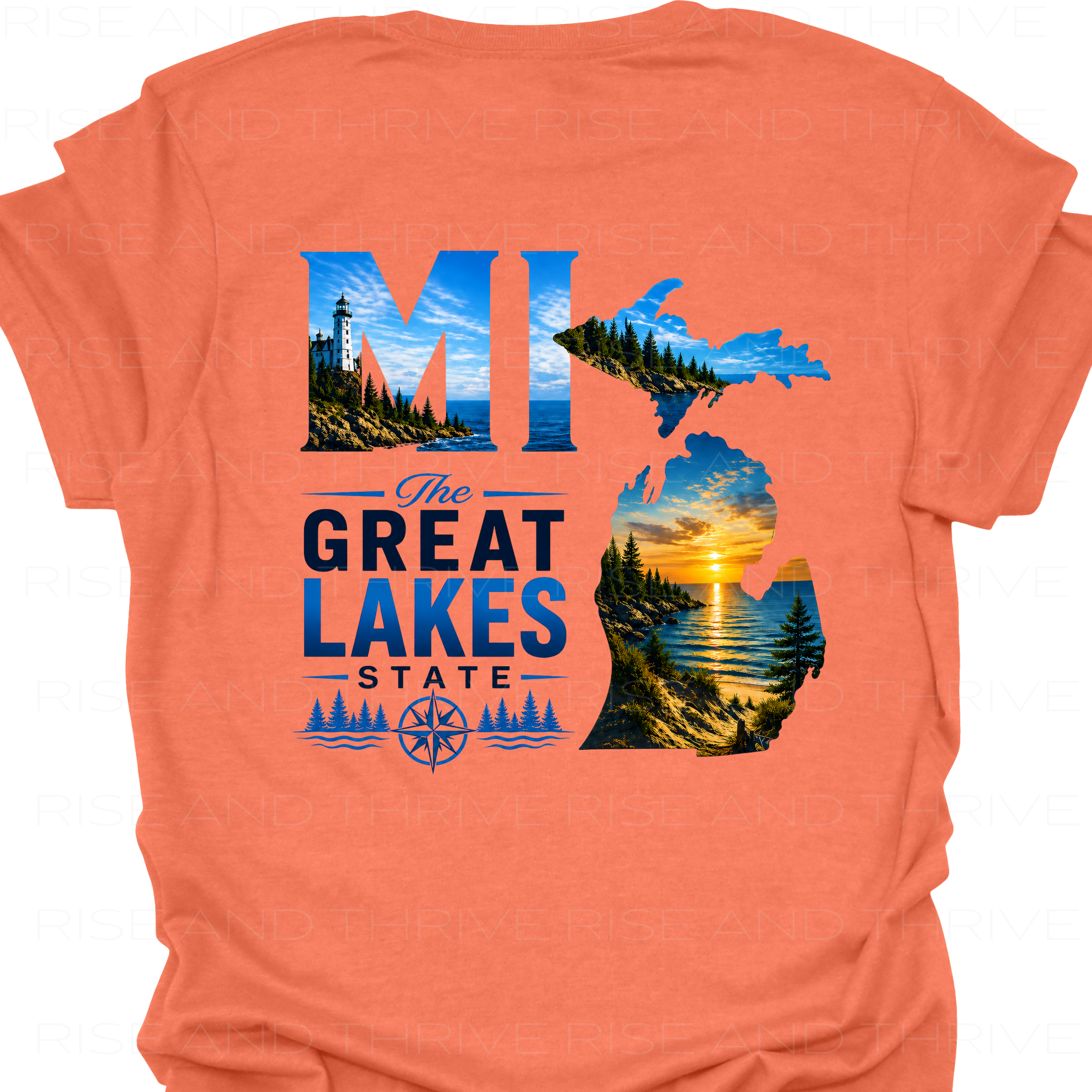 MI the Great Lakes State T-Shirt