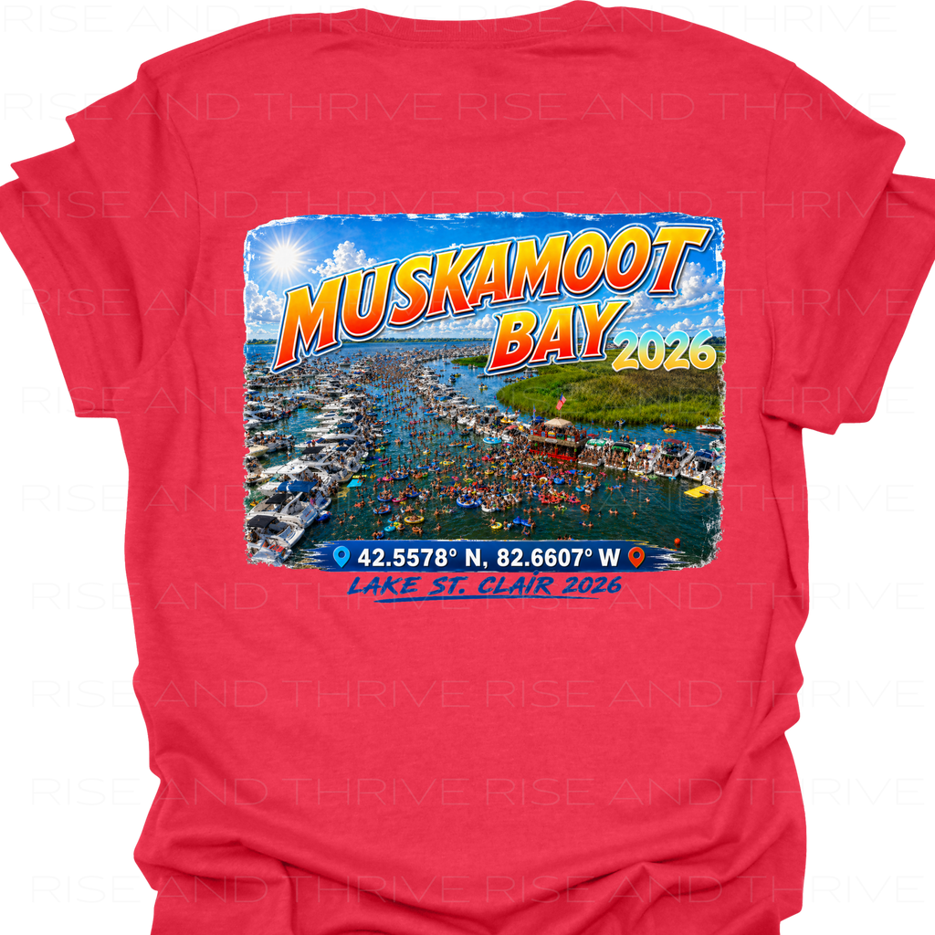 Muskamoot Bay L.S.C. Coordinates T-Shirt