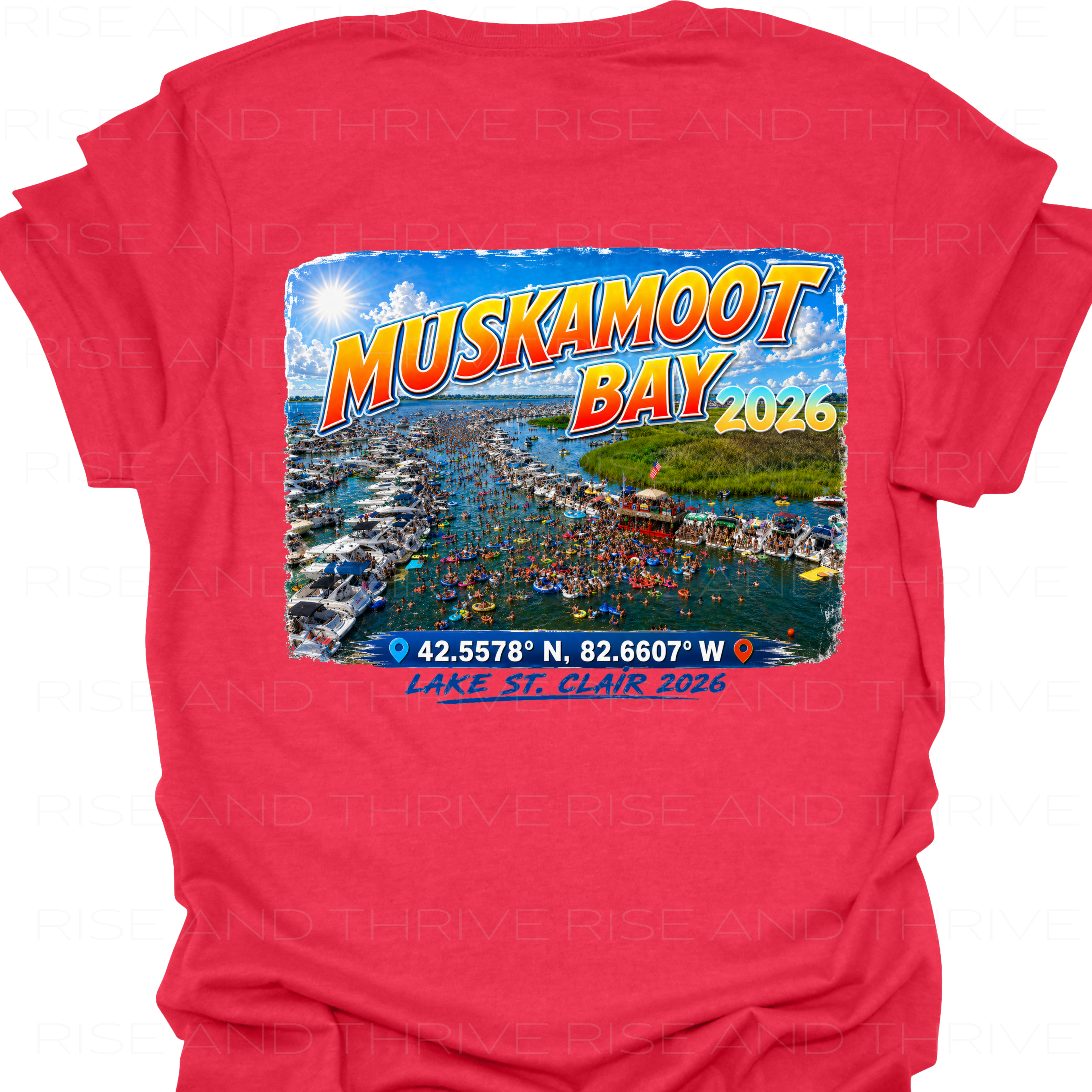 Muskamoot Bay L.S.C. Coordinates T-Shirt