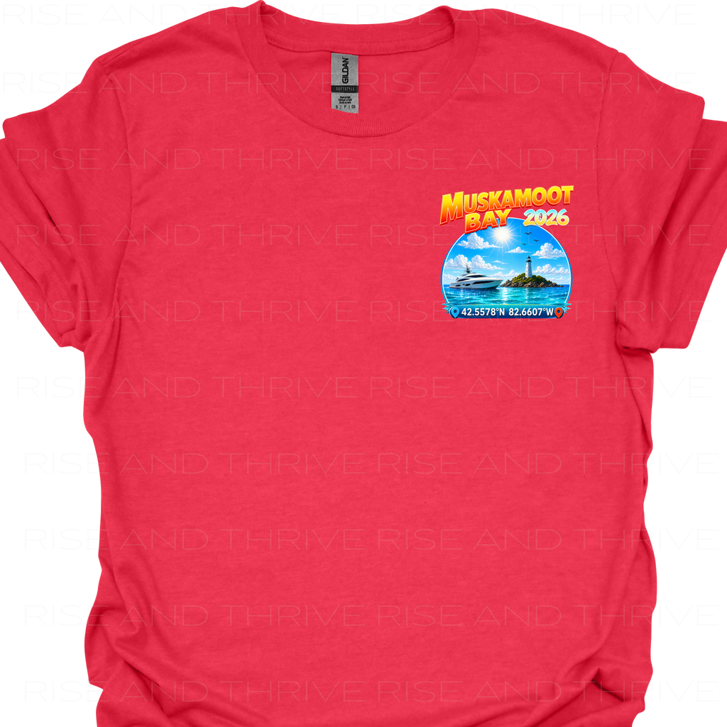 Muskamoot Bay L.S.C. Coordinates T-Shirt