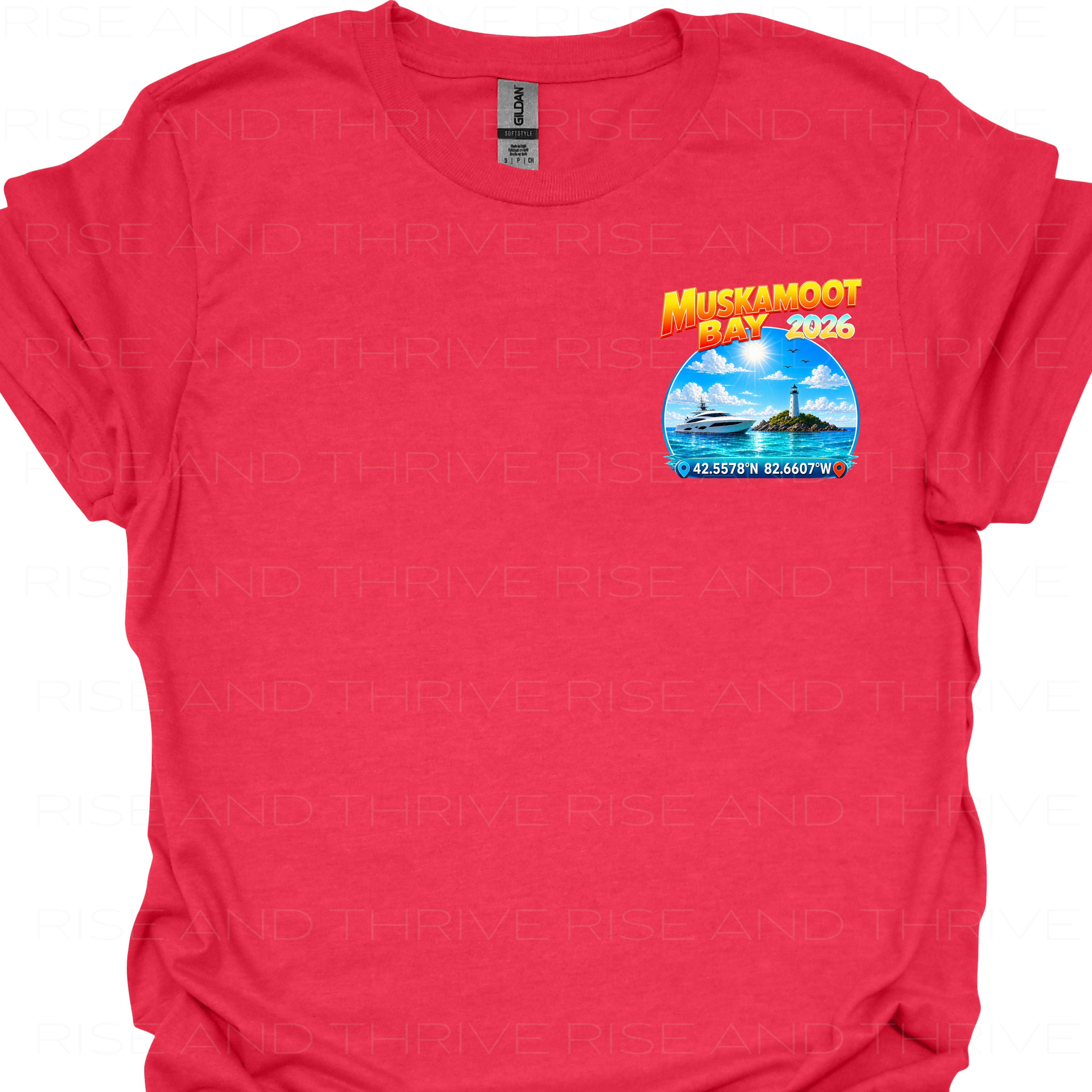 Muskamoot Bay L.S.C. Coordinates T-Shirt