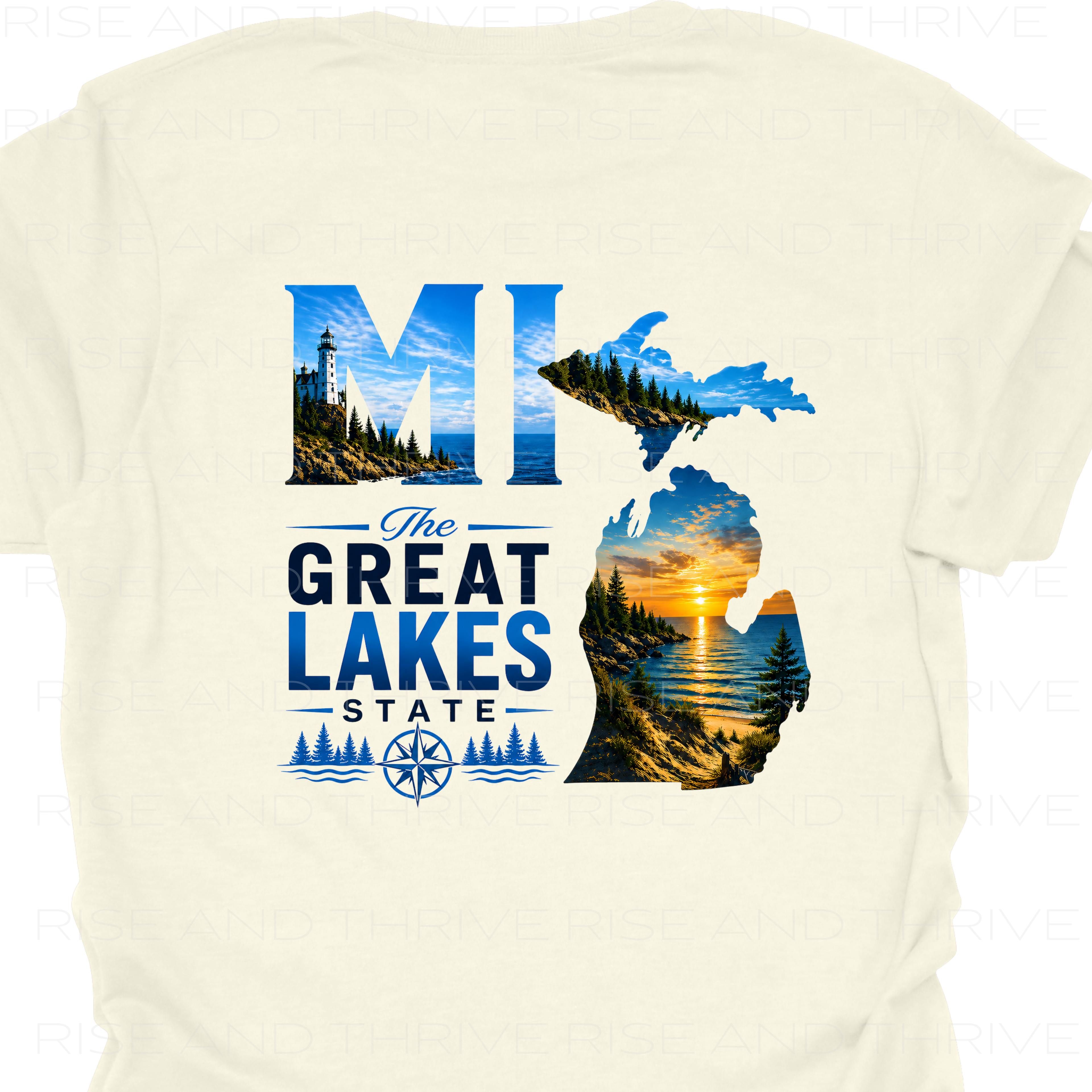 MI the Great Lakes State T-Shirt