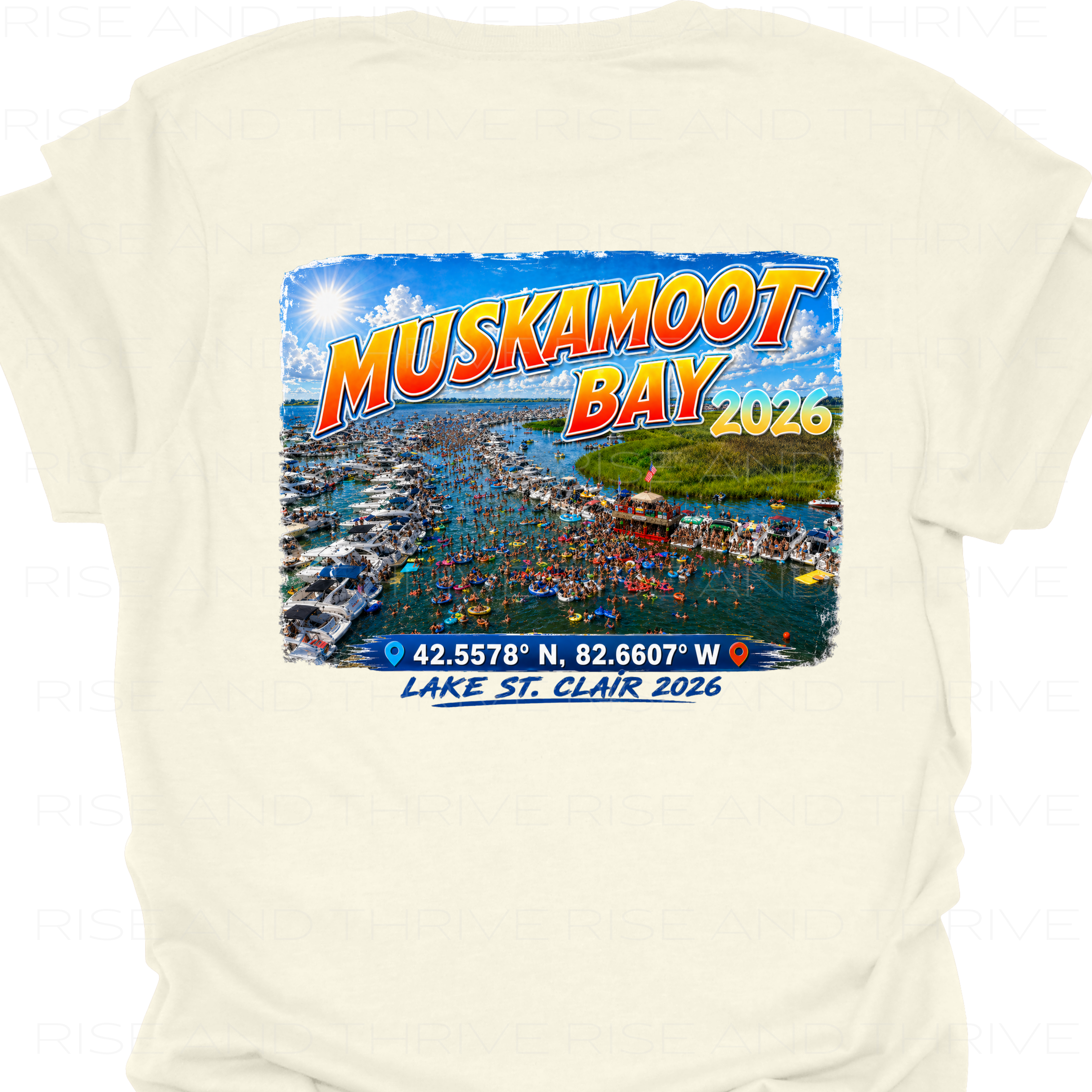 Muskamoot Bay L.S.C. Coordinates T-Shirt