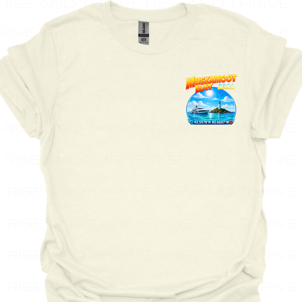 Muskamoot Bay L.S.C. Coordinates T-Shirt