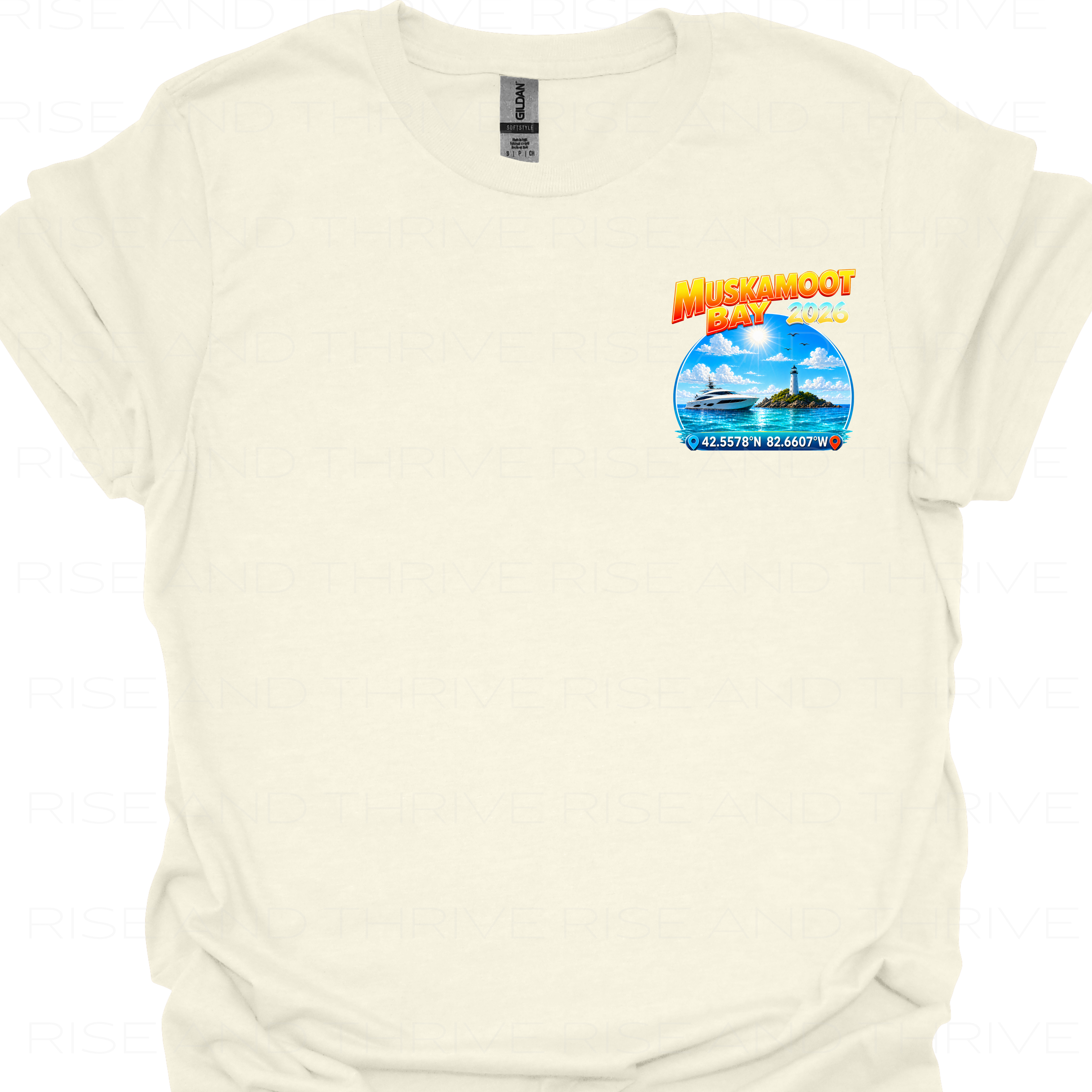Muskamoot Bay L.S.C. Coordinates T-Shirt
