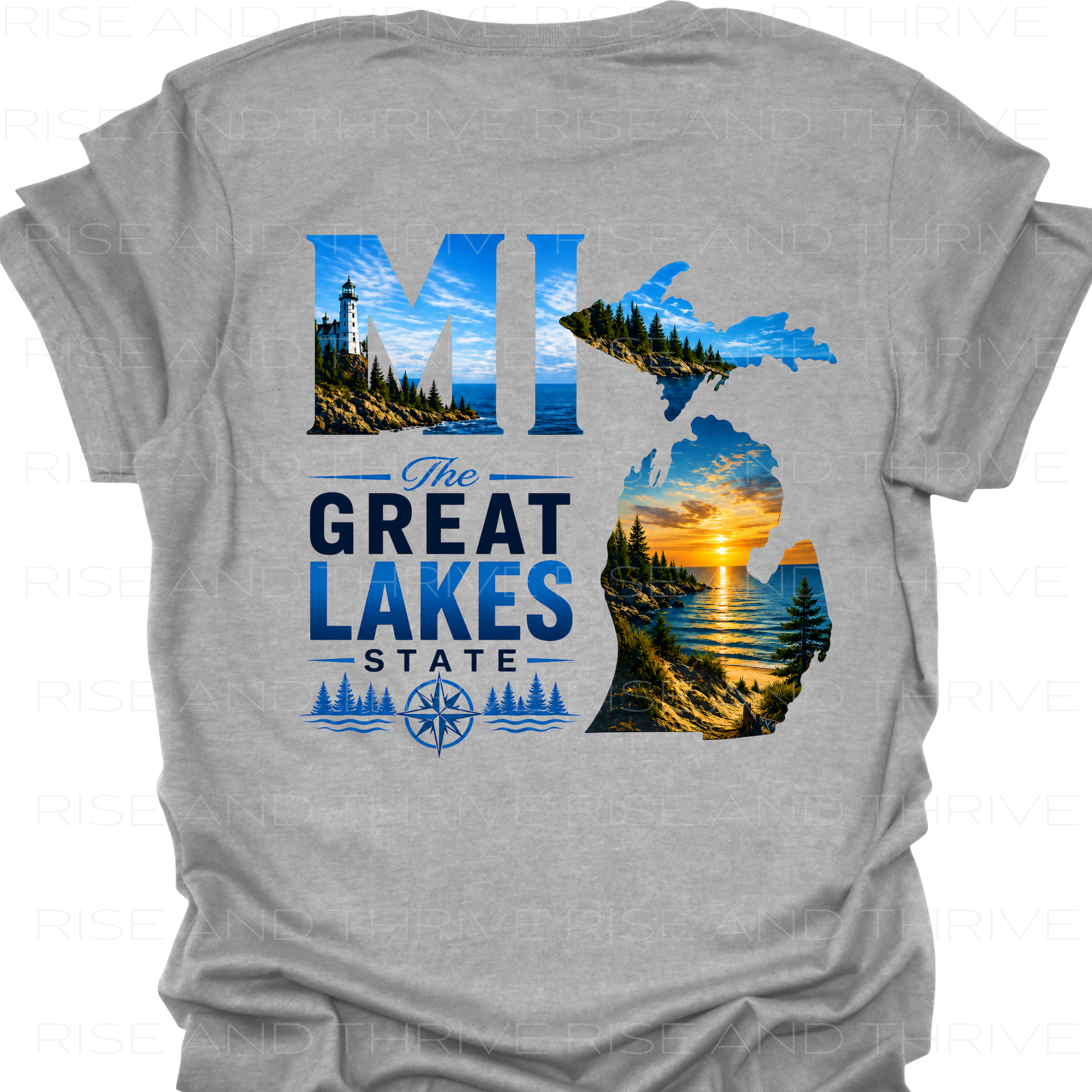 MI the Great Lakes State T-Shirt