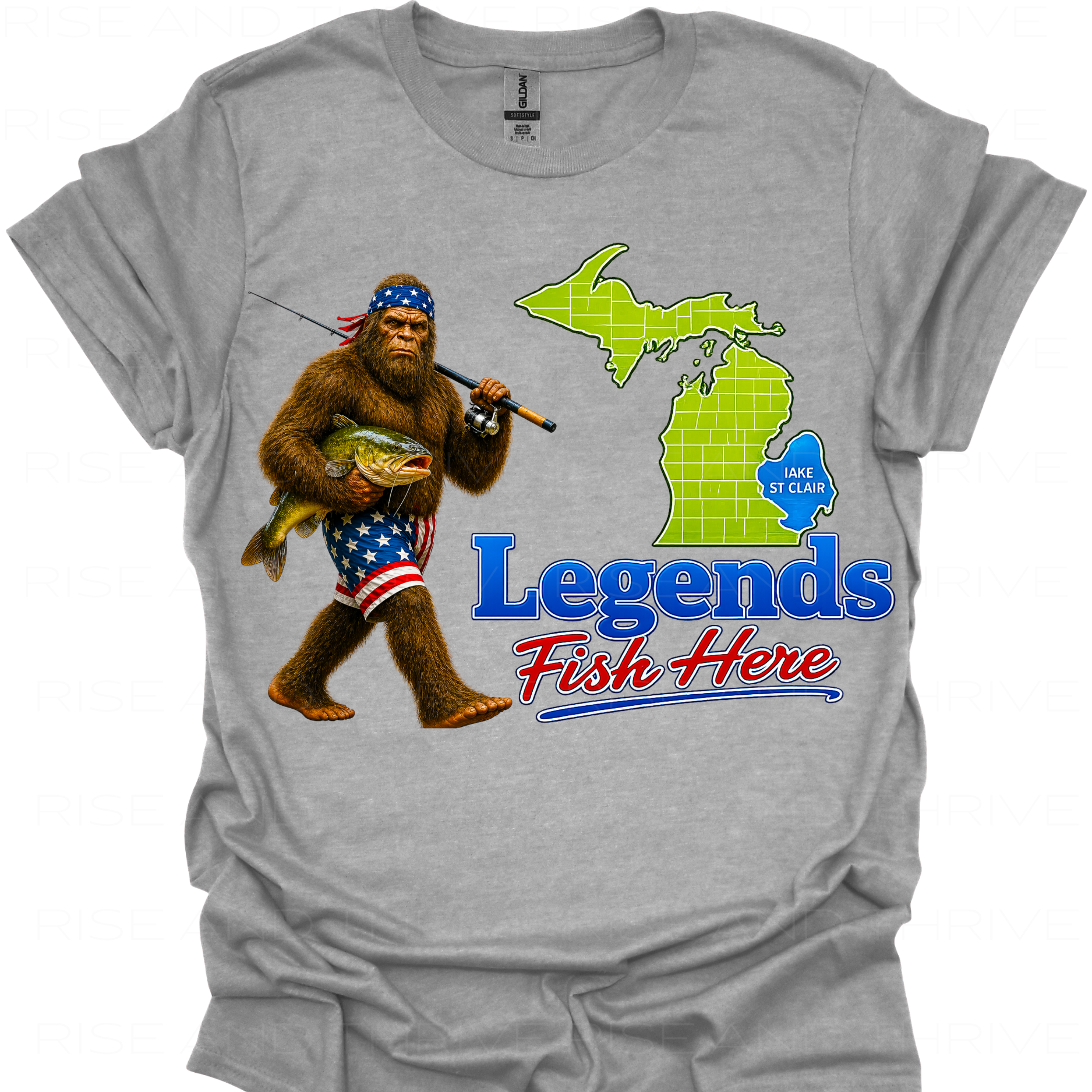 Bigfoot Legends Fishing Lake St. Clair