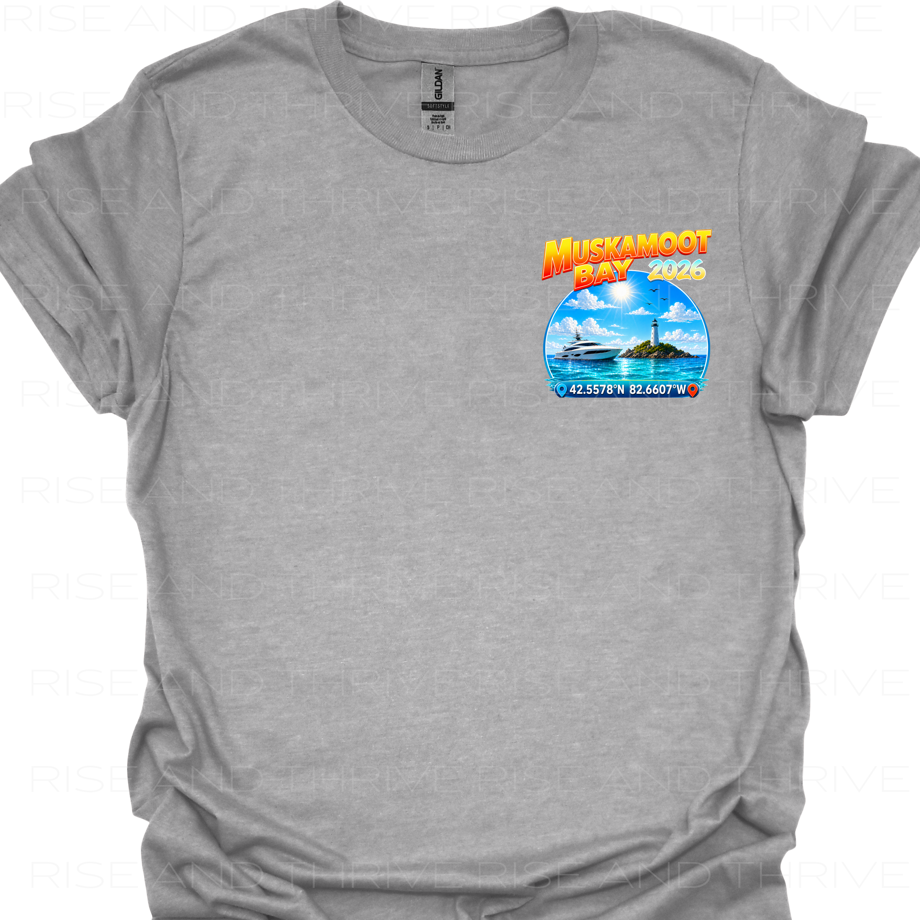 Muskamoot Bay L.S.C. Coordinates T-Shirt