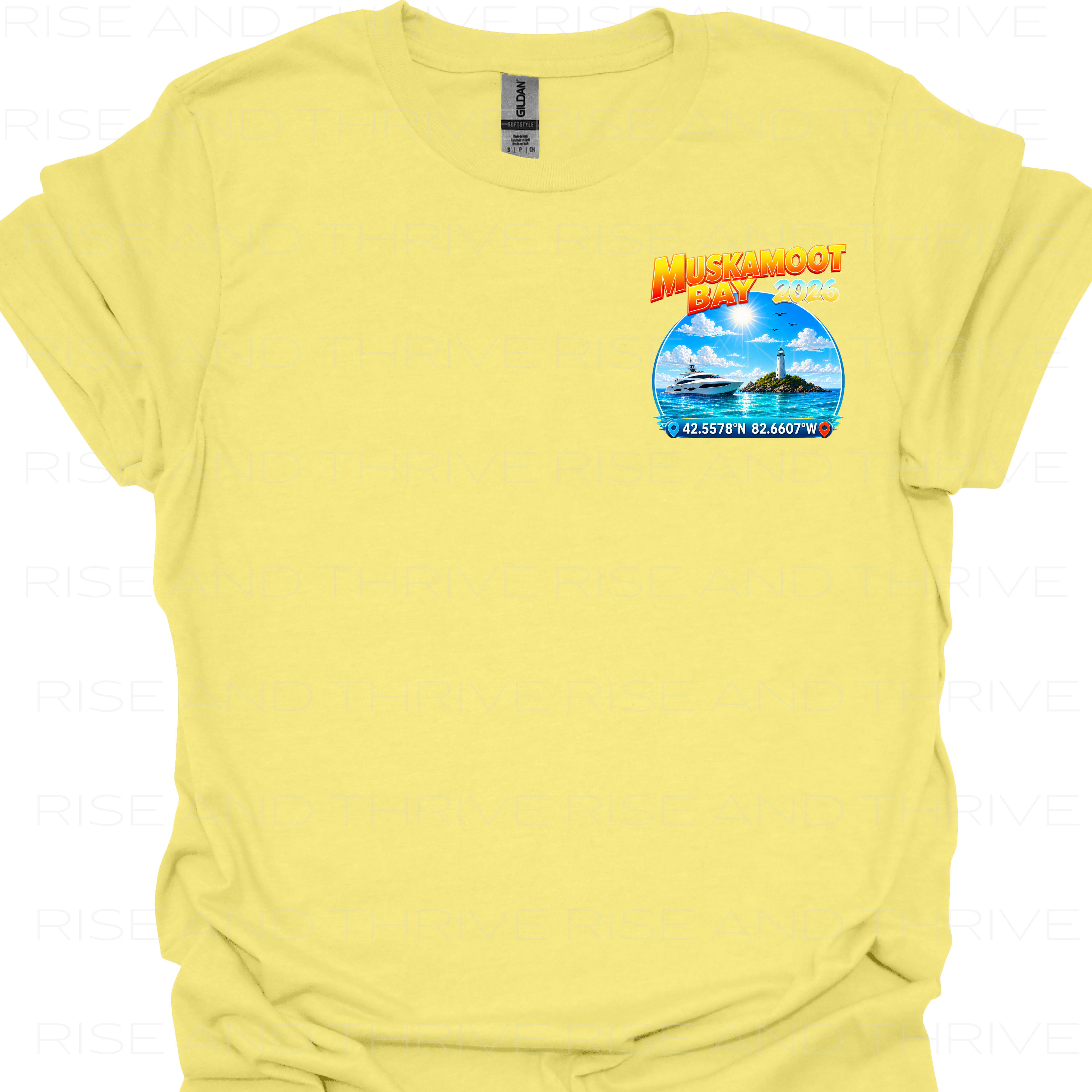 Muskamoot Bay L.S.C. Coordinates T-Shirt