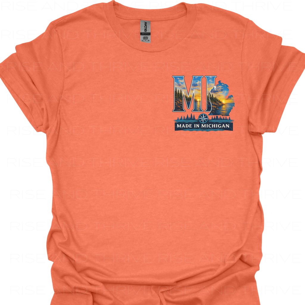 MI the Great Lakes State T-Shirt