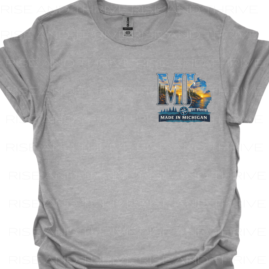 MI the Great Lakes State T-Shirt