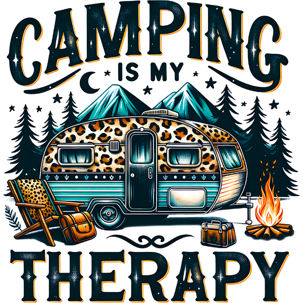 Camping Therapy DTF Transfer