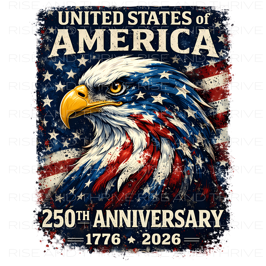 United States 250th Eagle DTF Transfer